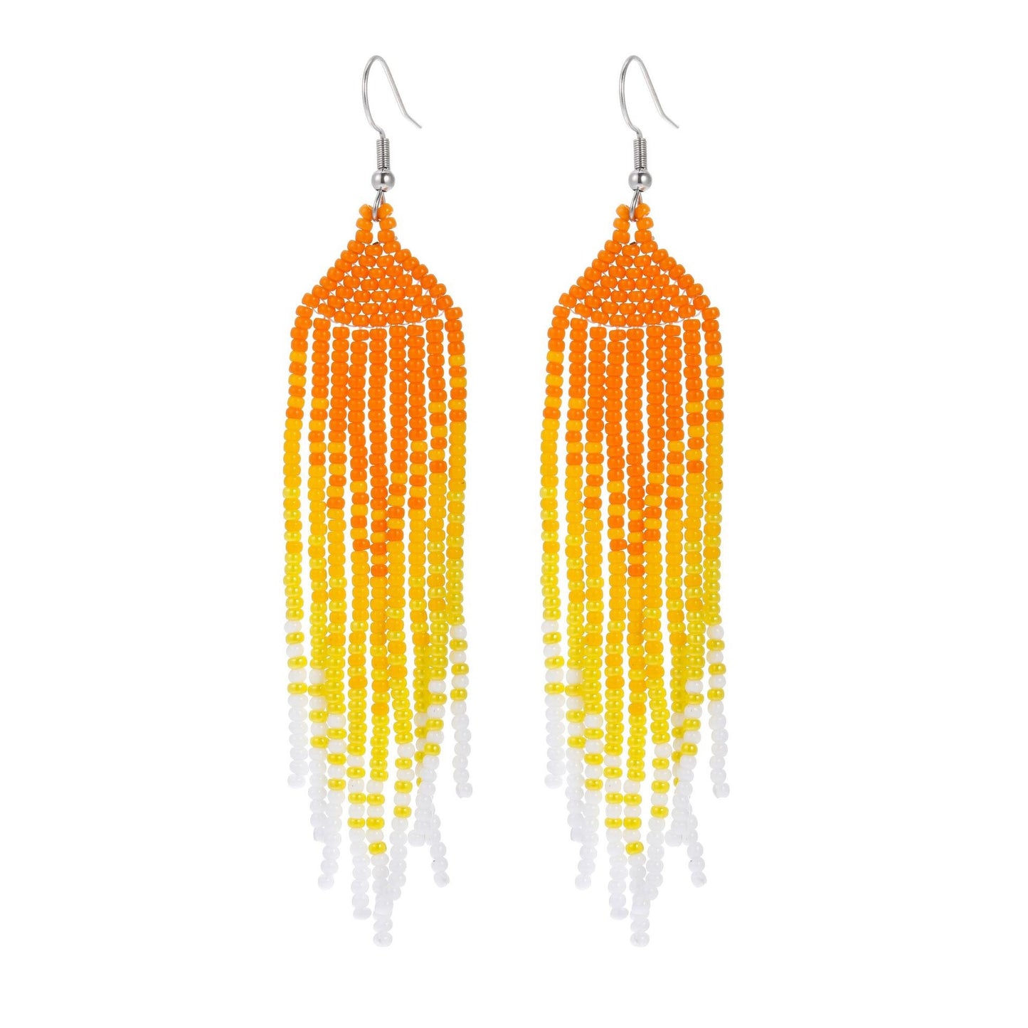 LIMAX Bohemian Earrings 2022 Beads Long Earrings Ethnic Style Drop Earings Fashion Jewelry Bijoux Femme Statement Earrings