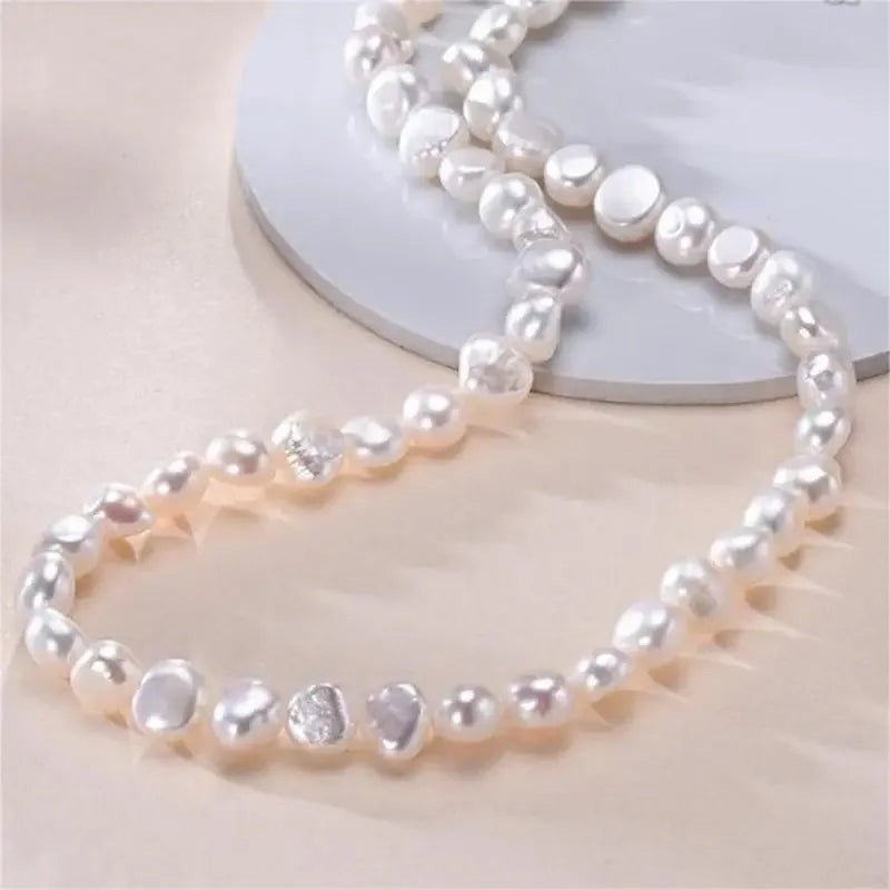 Natural Baroque Freshwater Pearl Boho Choker Necklace