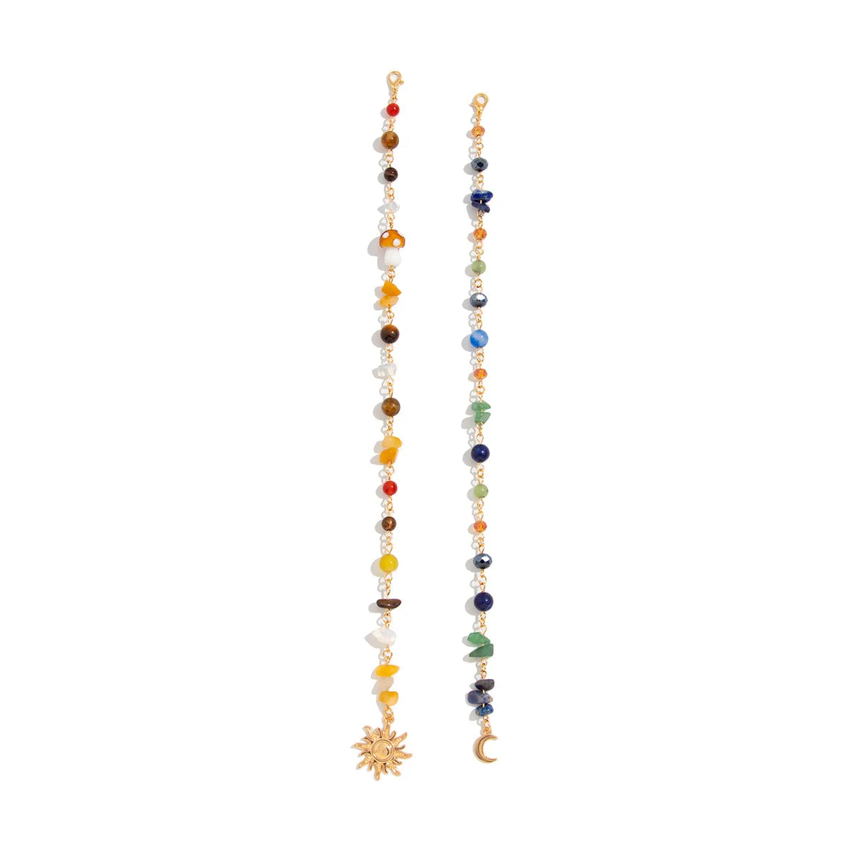 Boho Hair Chain Seashell & Drusy Fringe Hair Jewelry Natural Stone Braid Accent Beach Festival Hair Accessories - Charlie Dolly
