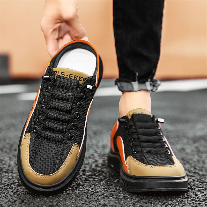 2023 New Men's Shoes Luxury Shoes Men Sneakers Cross Runner Mesh Casual Shoes Men Outdoor Zapatillas Tenis Mascul Slippers Men - Charlie Dolly