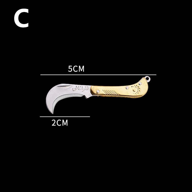 Outdoor Mini Portable Folding Knife Miniature Self Defense Keychain Pocket Knives for Survival Tools Stainless Steel EDC Pendant
