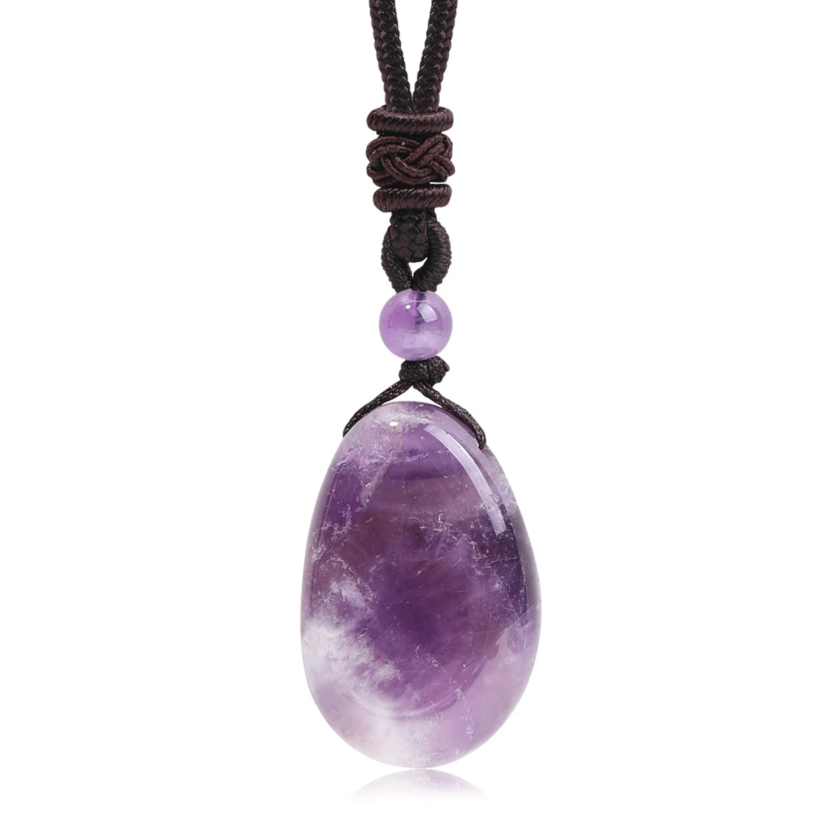 Water Droplet Crystal Pendant, Natural Stone Spiritual Necklace
