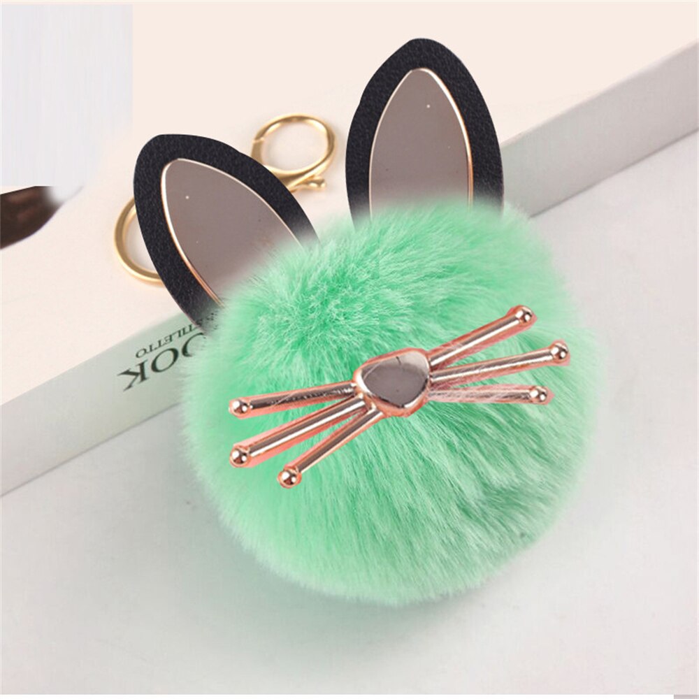Cartoon Plush Owl Keychain With Sequin Girls Backpack Ornaments Fashion Soft Fluffy Pompom Animal Key Rings For Ladies Gifts