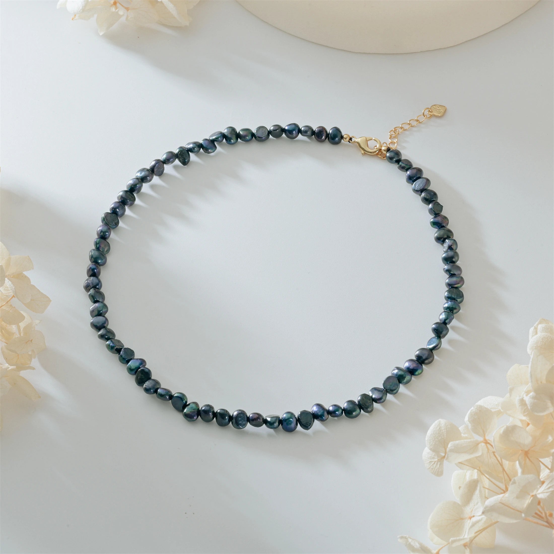 Natural Baroque Freshwater Pearl Boho Choker Necklace