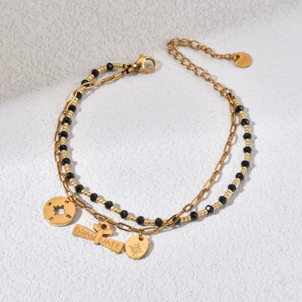 Evil Eye & Hamsa Hand Boho Bracelet