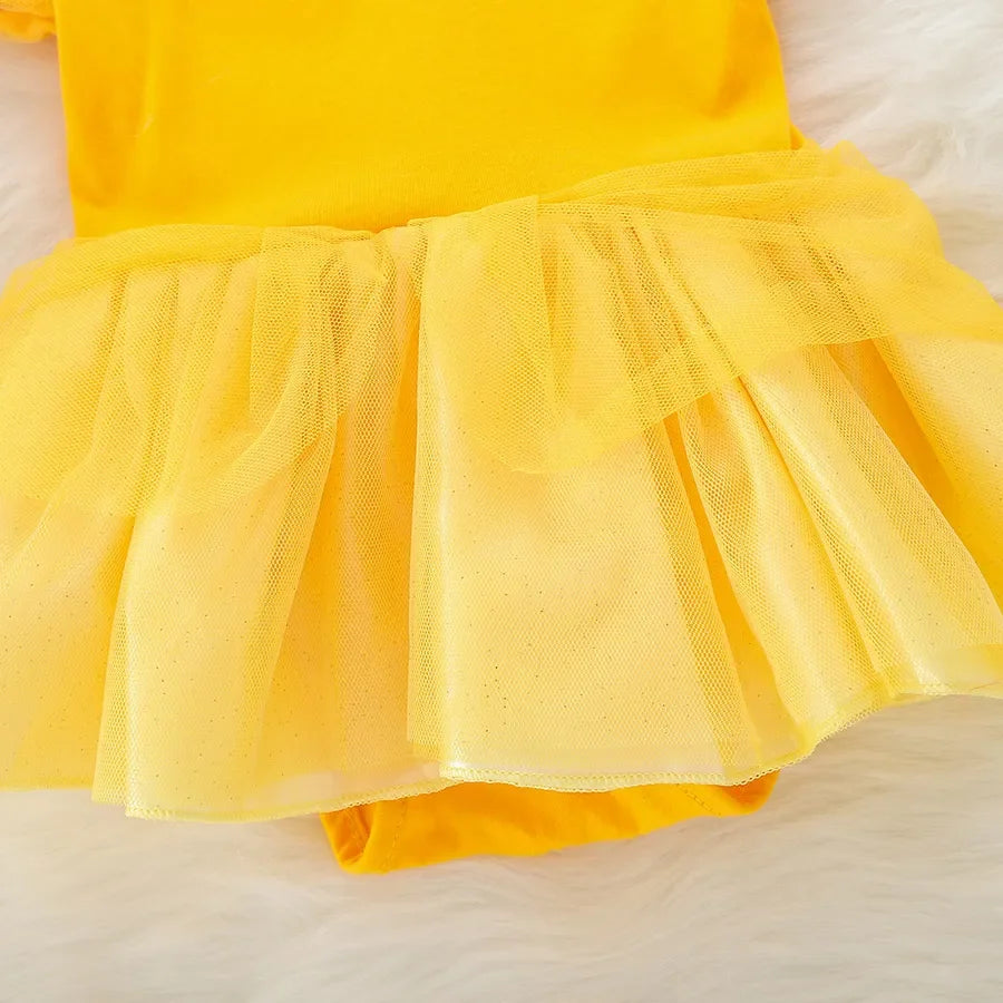 Baby Romper Tutu Dress with Headband Infant Baby Girl Princess Clothes Cute Design Kids Dress Halloween Party Costumes Outfit - Charlie Dolly