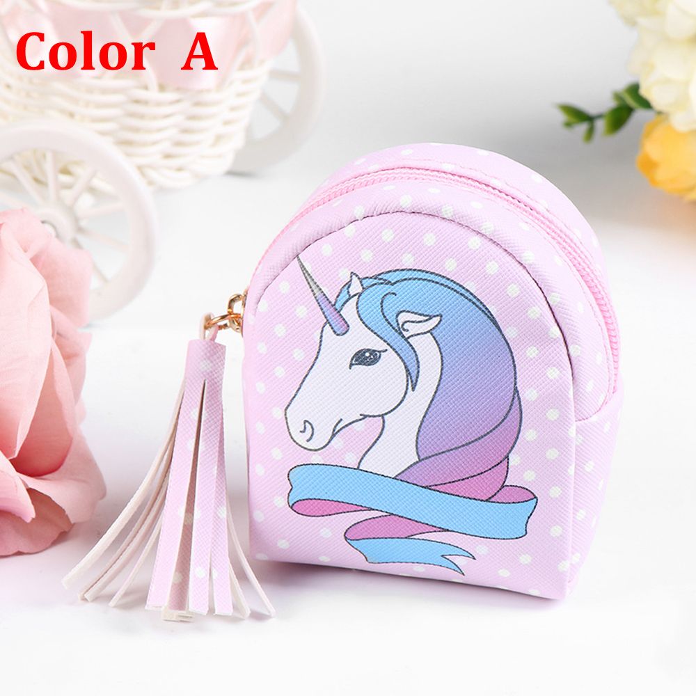 2023 Cartoon Women Girls Mini Coin Bag Cat Printed Coin Purse Keys Card Holder Wallet Money Bags Earphone Package Kids Gifts