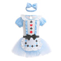 Baby Romper Tutu Dress with Headband Infant Baby Girl Princess Clothes Cute Design Kids Dress Halloween Party Costumes Outfit - Charlie Dolly