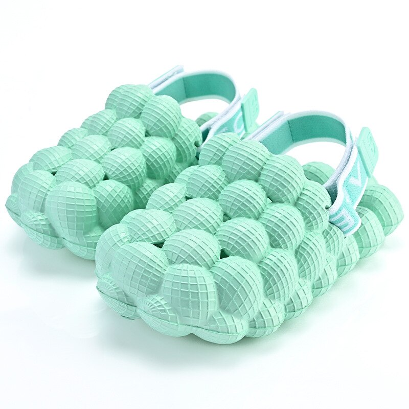 Comwarm Toddler Children Bubble Slippers Kids Summer Sandals Outdoor Leisure Beach Slides Boys Girls Closed Toe Home Shoes