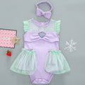 Baby Romper Tutu Dress with Headband Infant Baby Girl Princess Clothes Cute Design Kids Dress Halloween Party Costumes Outfit - Charlie Dolly