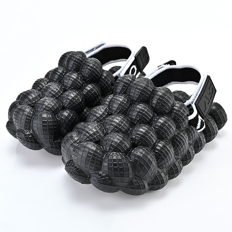 Comwarm Toddler Children Bubble Slippers Kids Summer Sandals Outdoor Leisure Beach Slides Boys Girls Closed Toe Home Shoes