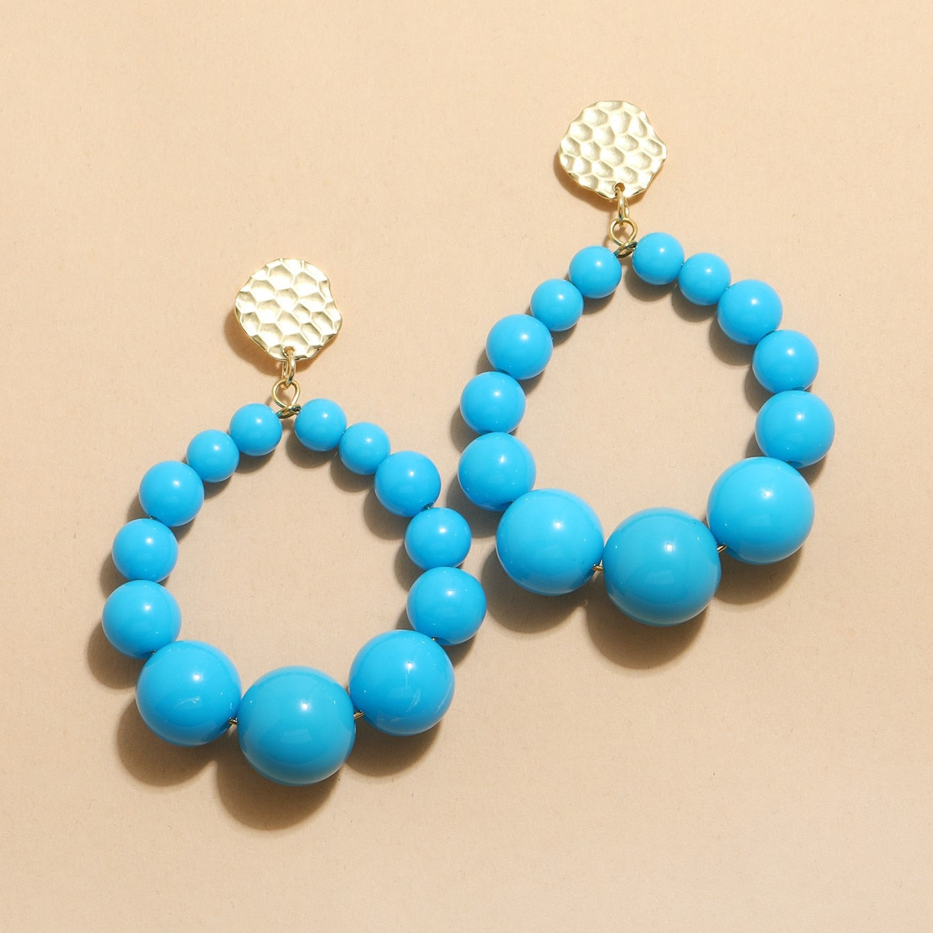 Bohemian Beaded Drop Earrings For Women Girls Exaggerated Boho Classis Trendy Style Large Beads Dangle Earrings Fashion Jewelry