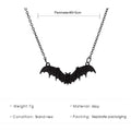 Gothic Bat Necklace for Women Men Punk Hip Hop Rock Vintage Metal Pendant Necklace Party Halloween Jewelry Gifts Cool Thing 2023 - Charlie Dolly