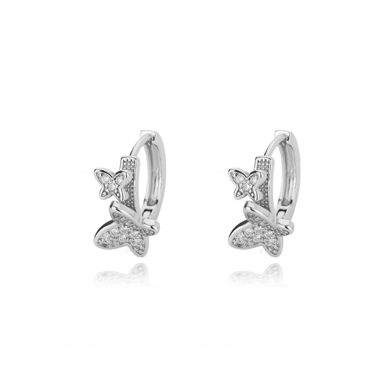Colorful Enamel Heart Stud Earrings Jewelry