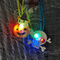 2024 Halloween LED Light-emitting Necklaces for Women Glowing Pendant Toys Children Flash Necklace Halloween Party Decorations - Charlie Dolly
