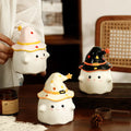Funny Ghost Ceramic Mugs Coffee Cups with Lids Office Afternoon Tea Coffee Cup Halloween and Easter Gifts Friends - Charlie Dolly