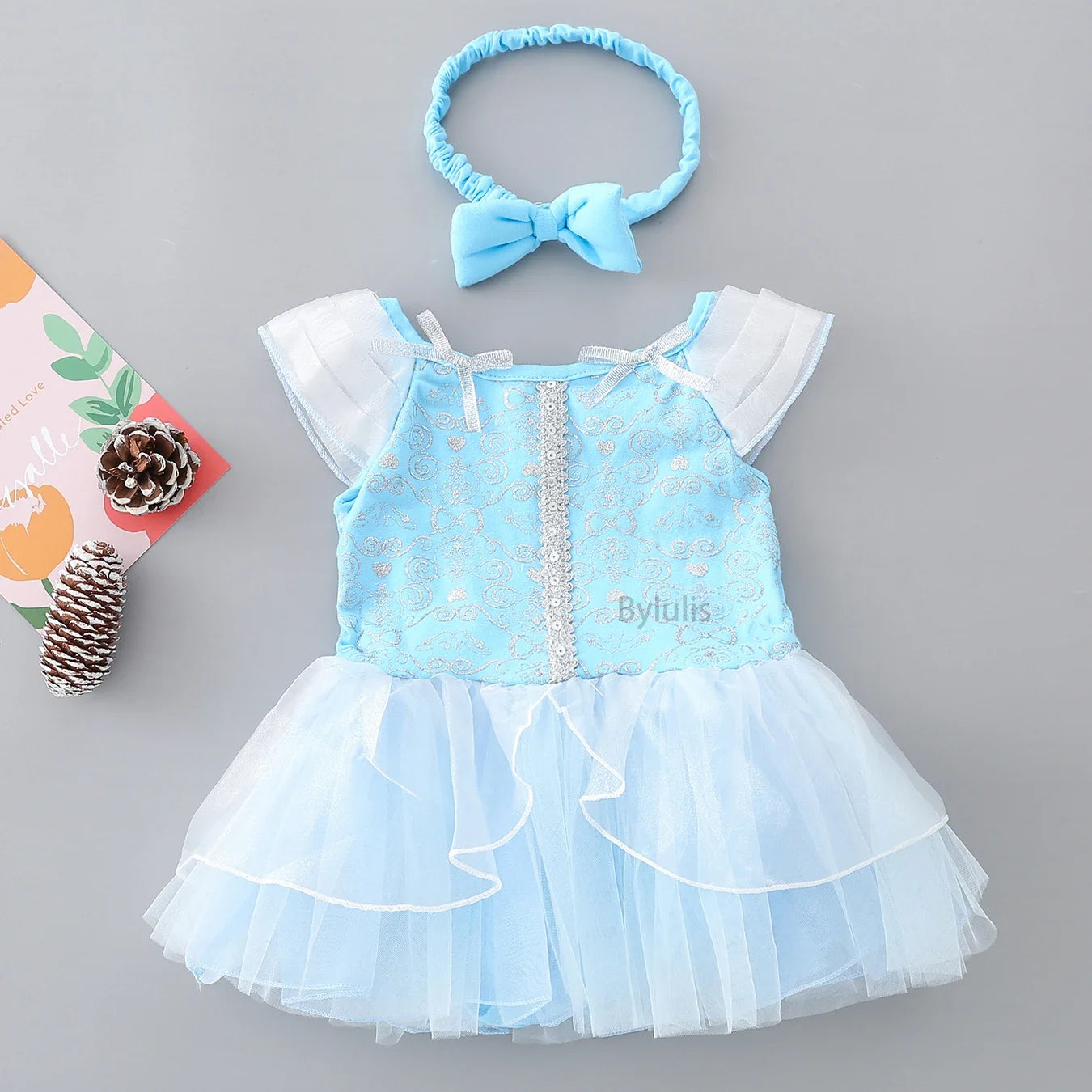 Baby Romper Tutu Dress with Headband Infant Baby Girl Princess Clothes Cute Design Kids Dress Halloween Party Costumes Outfit - Charlie Dolly