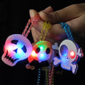 2024 Halloween LED Light-emitting Necklaces for Women Glowing Pendant Toys Children Flash Necklace Halloween Party Decorations - Charlie Dolly