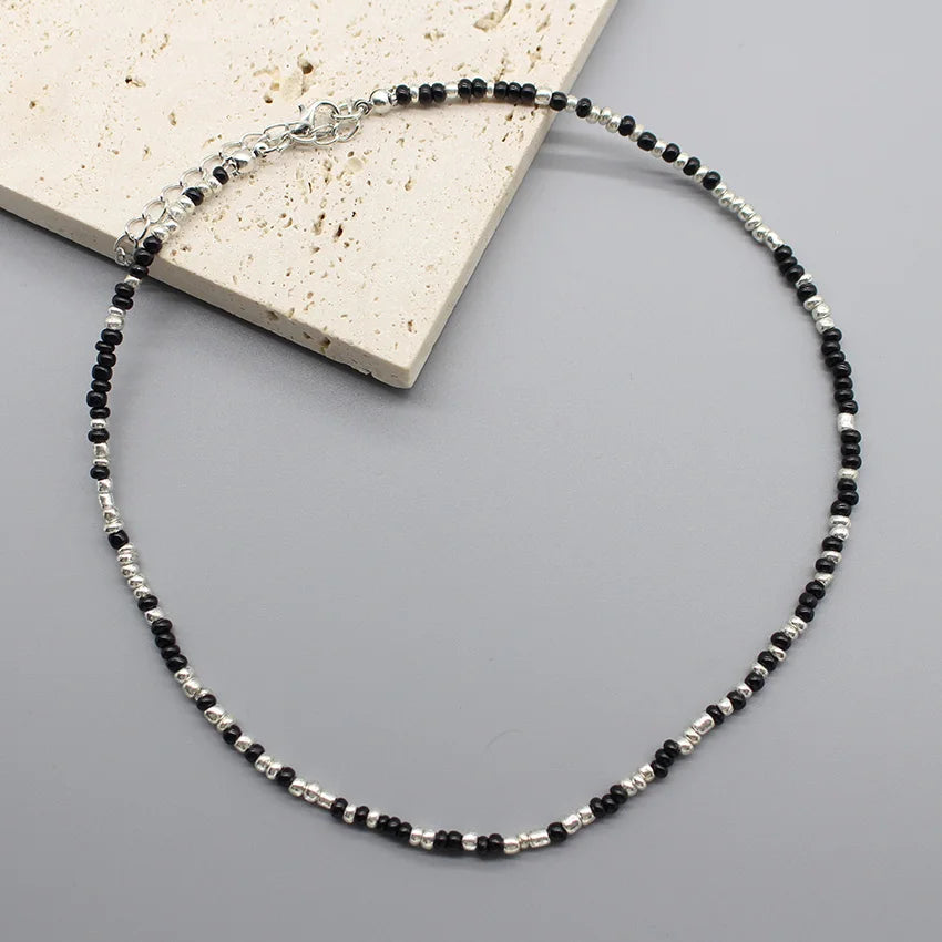 Handmade Seed Bead Colorful Boho Choker Necklace