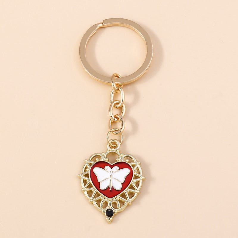 1Pc Bohemia Evil Eye Hamsa Hand Keychain for Women Men Blue Eye Sun Feather Key Ring Bag Pendant Car Key Holder Rings Wholesale