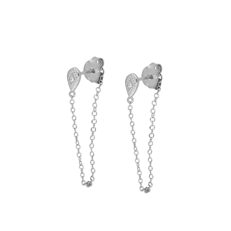 Gold Plated Hoop Stud Ear Cuff Earrings Set Jewelry