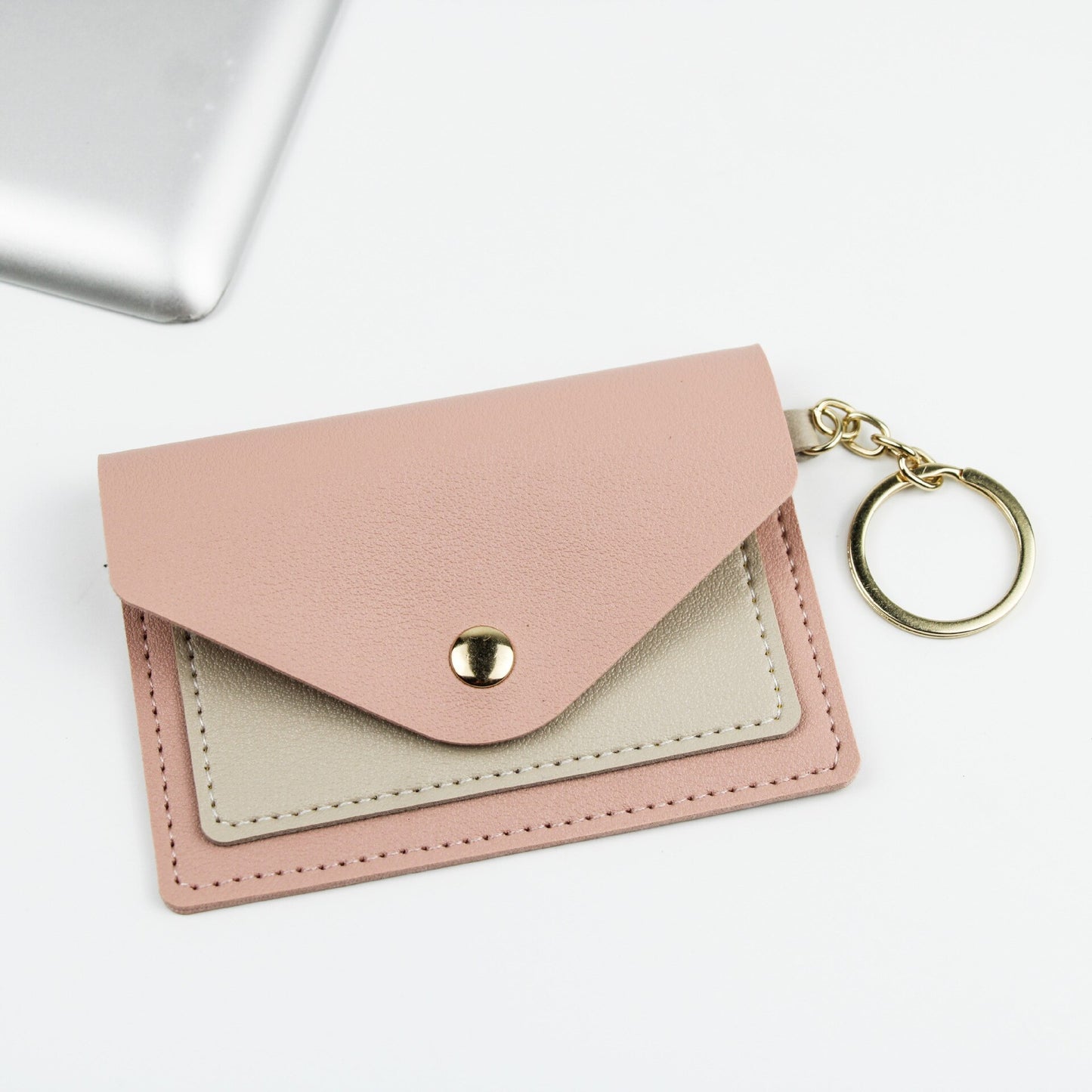 Korean Version Card Holder Cute Student Candy Color Ultra-thin Wallet Multi-card ID Holders Package Keychain Small Wallet Purse