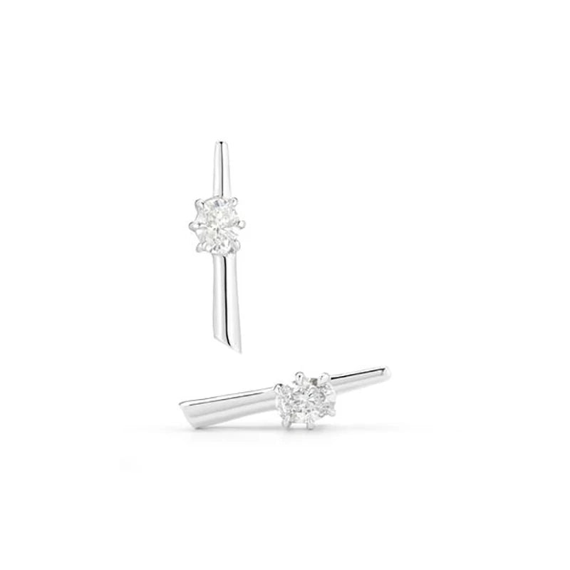 Gold Plated Cubic Zirconia Stud Earrings Jewelry
