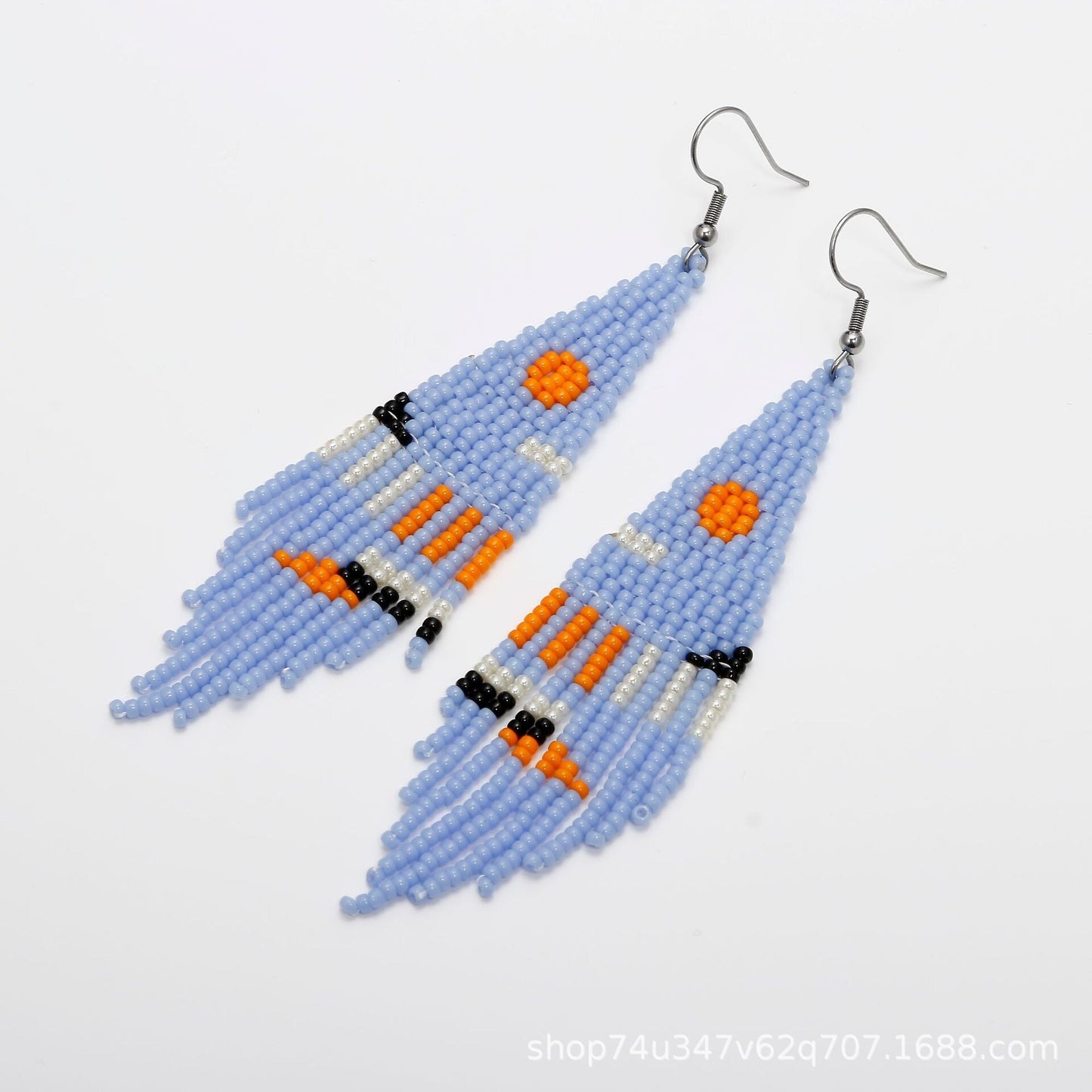 LIMAX Bohemian Earrings 2022 Beads Long Earrings Ethnic Style Drop Earings Fashion Jewelry Bijoux Femme Statement Earrings