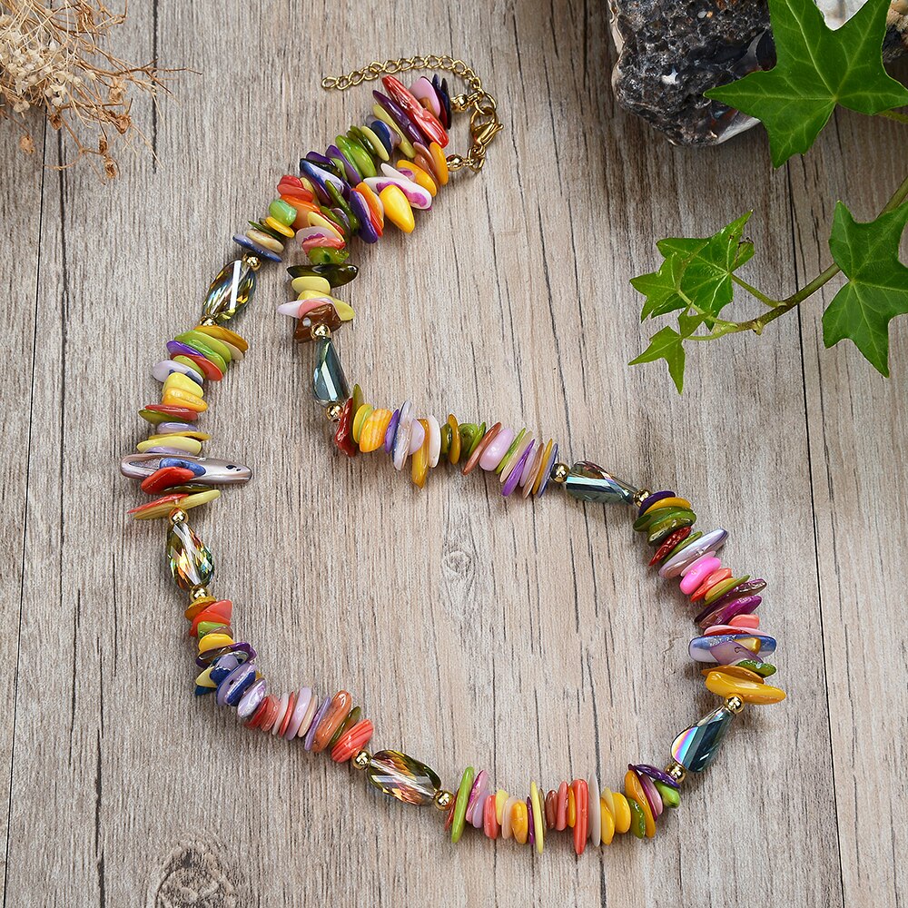 fashion retro style beaded necklace natural shell surfing necklace for men and women men's tribal fashion gift