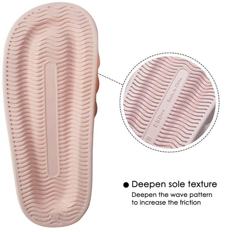 Comwarm Women Slides Platform Bathroom Slippers Summer Outdoor Bubble Mules Beach Slippers Men Shower Slippers Home Sandals