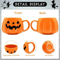 1pc 400ml Halloween Pumpkin Mug Decor Halloween Pattern Mug Ceramic Cute Pumpkin Coffee Cup Birthday Tabletop Drinkware Gifts - Charlie Dolly