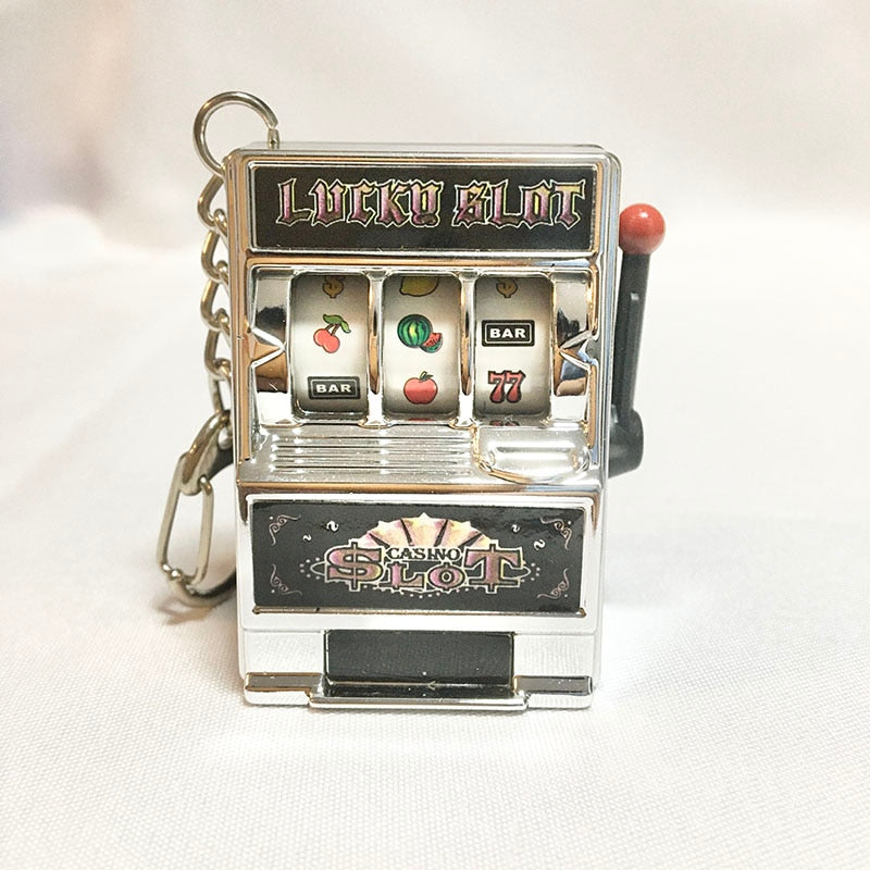 Keychain Toy Fruit Machine Slot Machine Key Chain Fun Creative Car Jewelry Key Chain Jewelry Wholesale