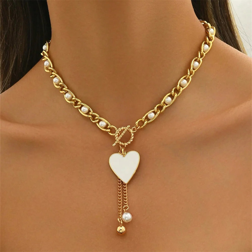 Starfish Scallop Sunflower Pearl Choker Necklace Jewelry