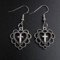 Earrings for Women Girls Drop Dangle Teens Charm Gift Party Simple Punk Cool Halloween Skull Cross Horror Skeleton Death Bat - Charlie Dolly