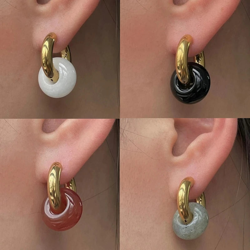 Turquoise Hoop Earrings