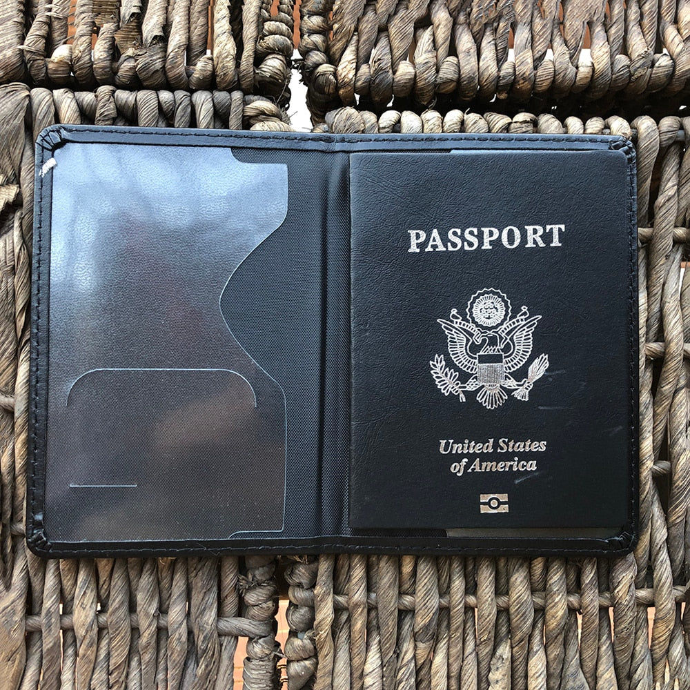 Personalised Passport Cover women With Name USA Cute Pink Personalized Passport Holder designer Travel Passport Case Pouch