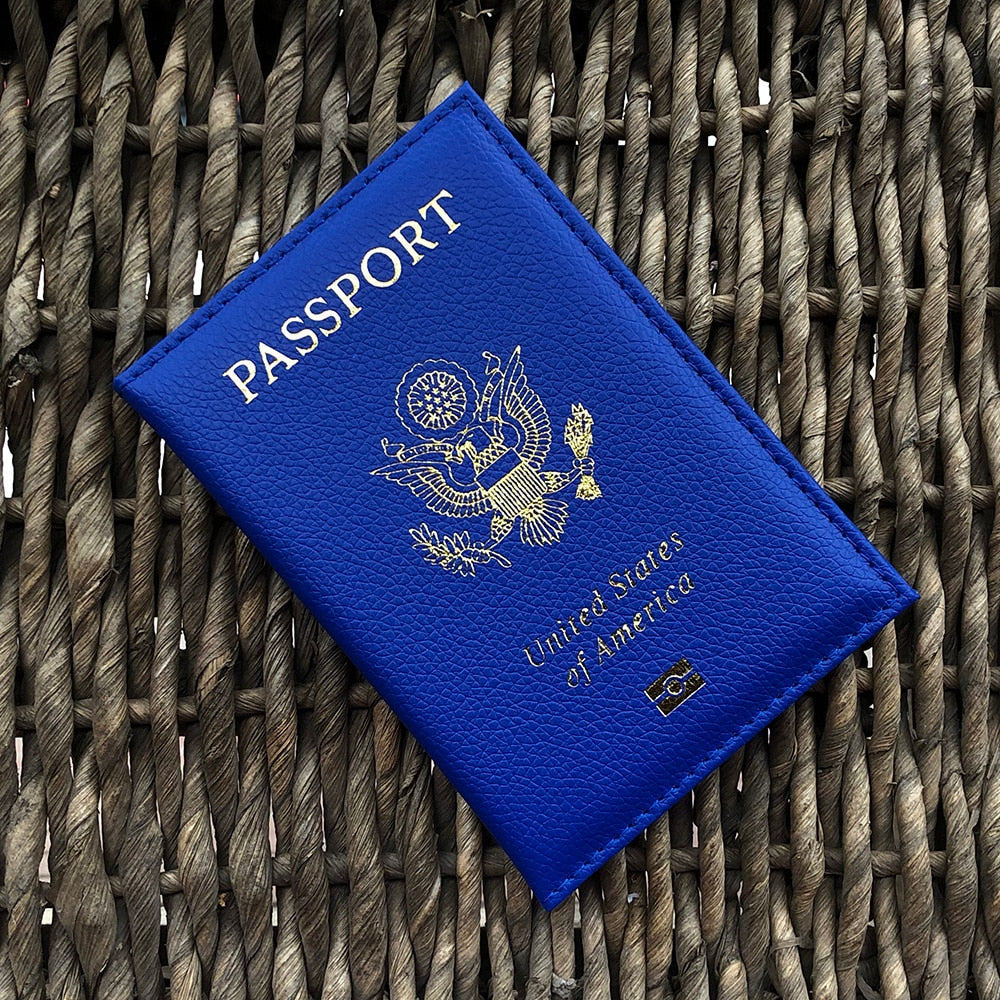 Personalised Passport Cover women With Name USA Cute Pink Personalized Passport Holder designer Travel Passport Case Pouch