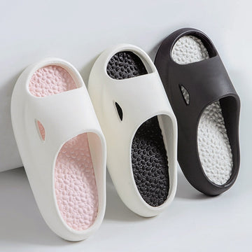 Comwarm Women's Sandals 2023 Summer Fashion Thick Bottom Slippers Outdoor Men Beach Flip Flops Home Couple Massage Slippers - Charlie Dolly
