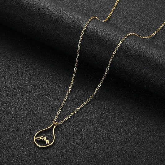 Cxwind Stainless Steel Holder Necklace, Mountain Jewelry, Wedding and Engagement Ring Guardian Necklace Wholesale - Charlie Dolly