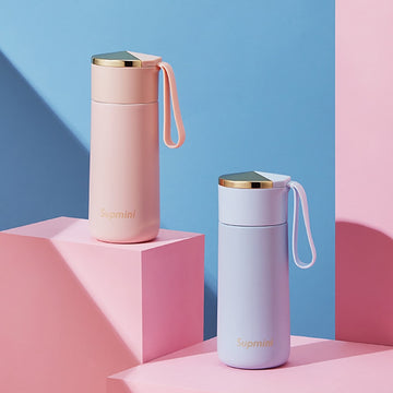 Mini Pink 180ml Portable Thermos Bottle Kids Insulated Cup 304 Stainless Steel Tumbler Travel Coffee Mug Termo Acero Inoxidable - Charlie Dolly