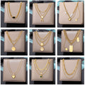 Stainless Steel Geometry Star Moon Butterfly Pendant Multilayer Chain Choker Necklace For Women Wedding Accessories Dropshipping - Charlie Dolly