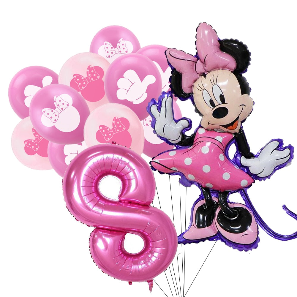 PINK MINNIE Birthday Party Supplies Kids Disposable Mouse Ear Napkins Towels Plates Cups Girl Baby Shower Wedding Decoration