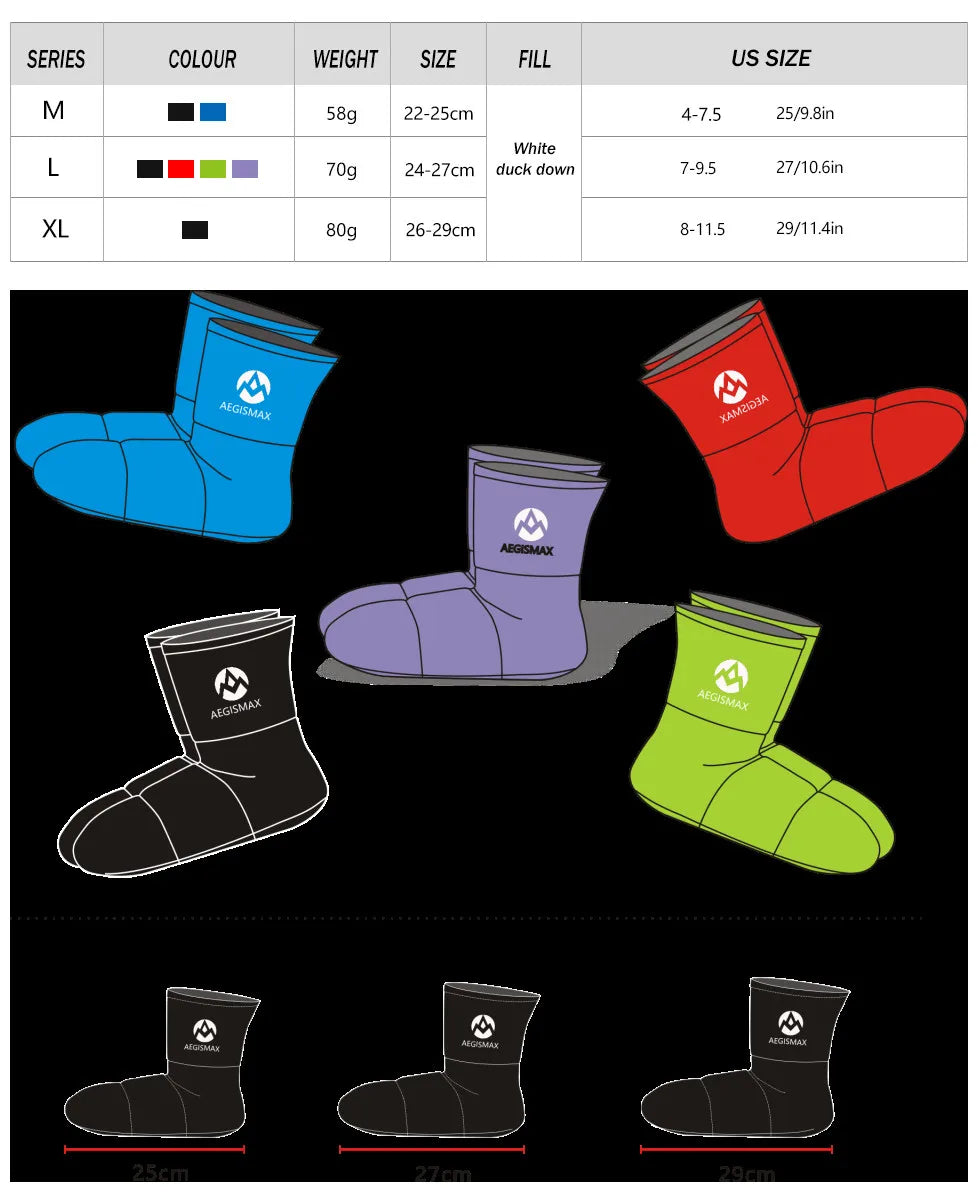 aegismax schlafsack Aegismax Schlafsack Accessoires Duck Down Pantoffers Camping aus weich –  Charlie Dolly