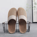 Suihyung New Men Women Summer Shoes Slippers Flax Mesh Breathable Non-Slip Sandals Beach Flip Flops Male Indoor Slippers Slides - Charlie Dolly