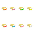 2020 summer hot selling no piercing Neon enamel ear cuff clip on earring Colorful fashion women jewelry - Charlie Dolly