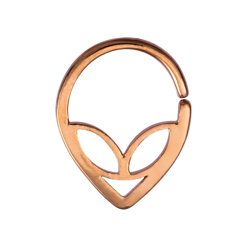 1pc Copper Nose Rings Hoop Septum V-Shap Ear Stud Tragus Cartilage Earring Helix Eyebrow Lip Piercing Nariz Body Jewelry 18G - Charlie Dolly