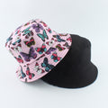 2021 New Fashion Korean Pink Cow Print Bucket Hat Women Reversible Fishing Cap Bob Chapeau Autumn Summer - Charlie Dolly