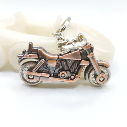 Cool Metal Motorcycle Keychain Miniature Simulation Motorcycle Keyring Men Car Key Chain Ring Holder Bag Pendant  Accessories