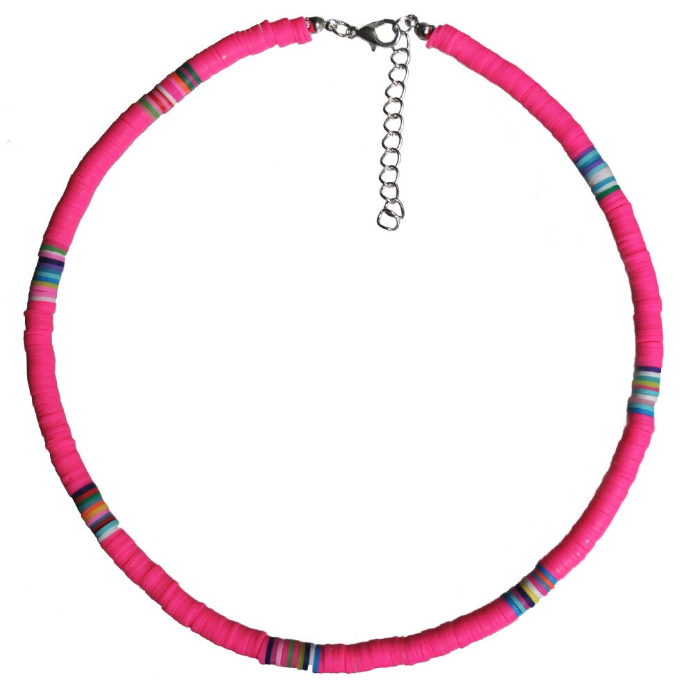 Fashion Soft Pottery Choker Necklace For Women Bohemian Colorful Clay Collar Shell Necklace Summer Beach Jewelry - Charlie Dolly