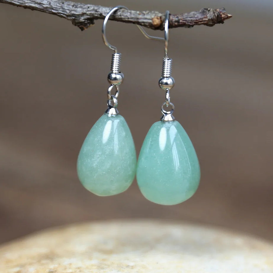 Lapis Lazuli Natural Stone Earrings for Women Fancy Drop Earring Elegant Dangle Earrings Bold Jewelry Dropship Gifts - Charlie Dolly